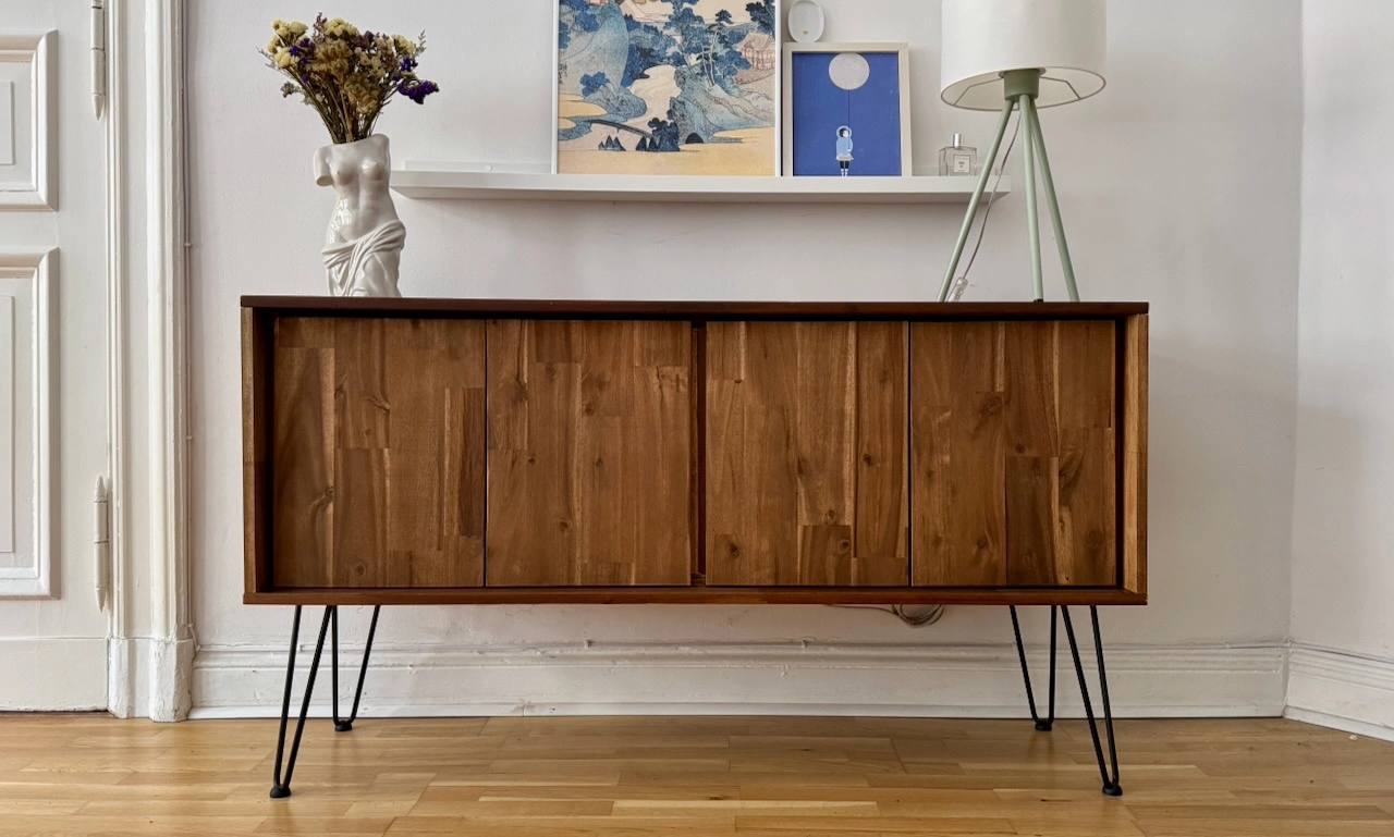 Custom Furniture Design Sideboard made of Acacia Wood